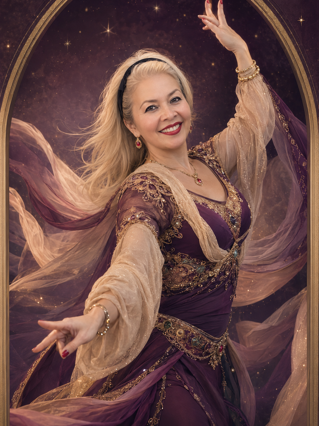 Fantasy editorial portrait inspired by Amira Elaine